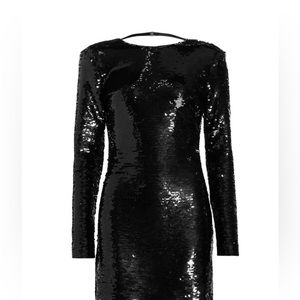 Frame Sequin Long Sleeve Dress - medium